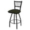 Holland Bar Stool Co 30" Swivel Bar Stool, Black Wrinkle, Canter Pine Seat X810 - alternate 1